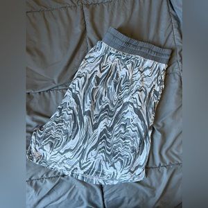 Grey marble womens shorts